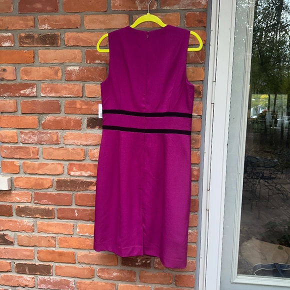NWT~ Black Label by Evan-Picone Fuchsia Sleeveless Dress ~ Sz 6 - Picture 2 of 9